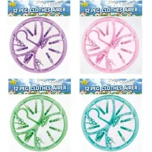 151 12 Peg Clothes Airer, Various Colours