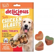 World Of Pets Chicken & Vegetable Hearts Dog Treats 80g x 12