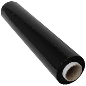 Heavy Duty 20 Microns Black Pallet Shrink Wrap 400mm x 200m