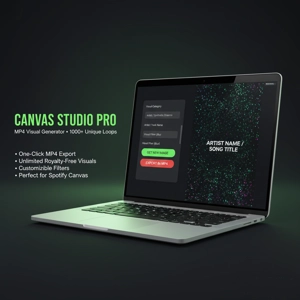 Software - Canvas Studio PRO - MP4 Visual Generator (1000+ Unique Loops)