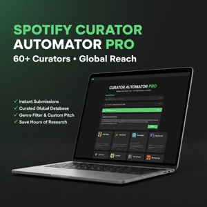 Spotify Curator Automator PRO (Software + 60+ Global Contacts)