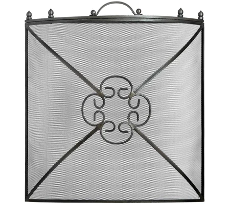 Mesh Fireguard in Antique Pewter Effect Finish