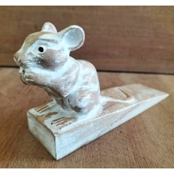 Hand carved Doorstop - Dormouse