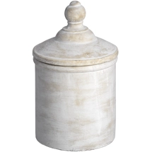 Large Antique White Can..