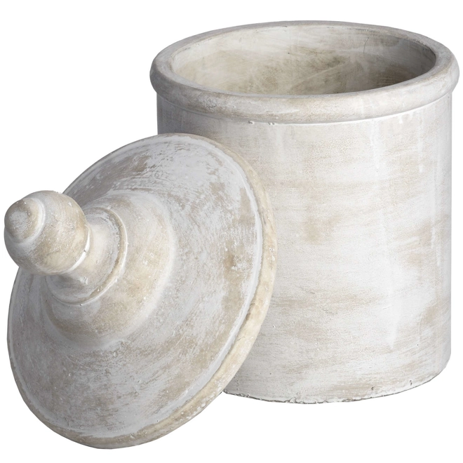 Additional Image for Large Antique White Cannister