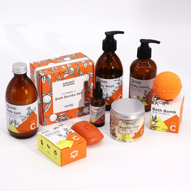 Additional Image for Set of 4 Vitamin C Bath Bombs – Aromatherapy Quartet