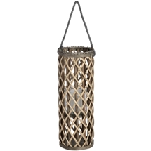 Small Wicker Lantern with Gl..