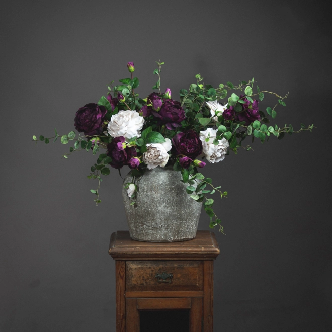 Additional Image for Aged Stone Ceramic Vase