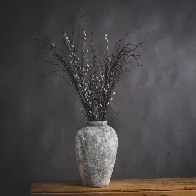 Additional Image for Aged Stone Tall Ceramic Vase