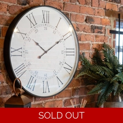 Large Embossed Station Clock