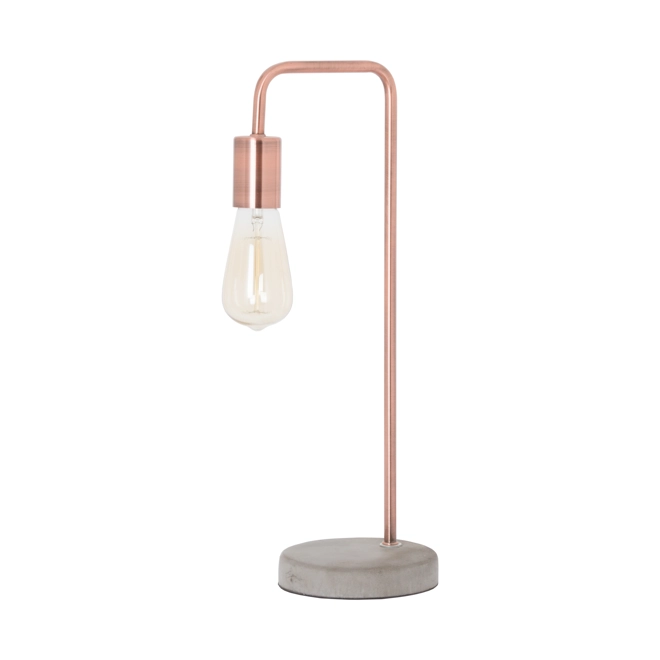 Additional Image for Copper Industrial Lamp With Stone Base