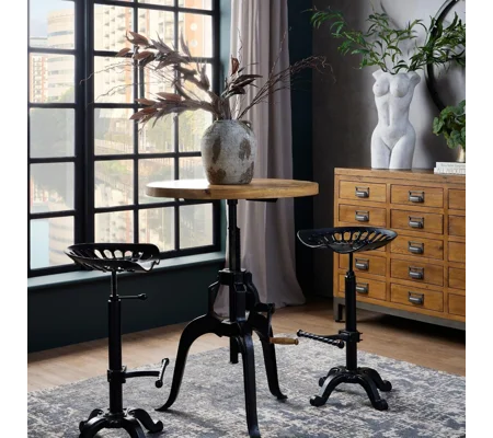 Draftsman Adjustable Bar Bistro Table