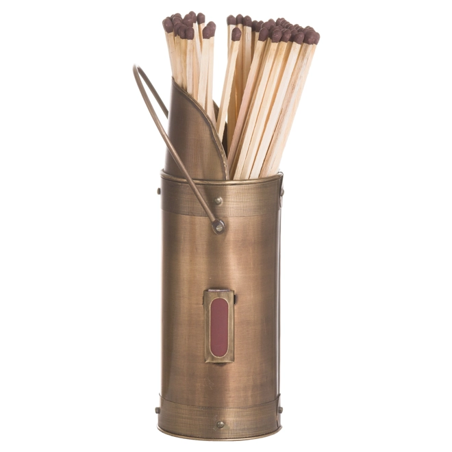 product Image for Antique Bronze Matchstick Holder With 60 Matches