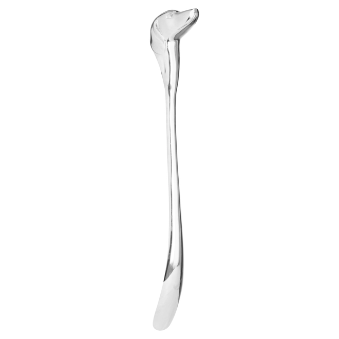Additional Image for Silver Nickel Dog Head Detail Shoe Horn
