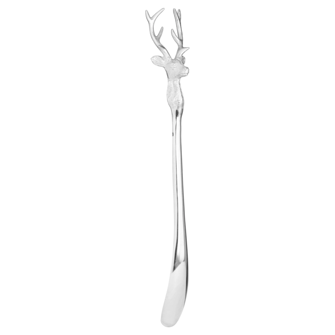 product Image for Silver Nickel Stag Head Detail Shoe Horn