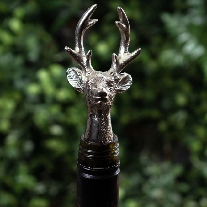 Additional Image for Silver Nickel Reindeer Bottle Stopper
