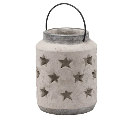 Bloomville Large Stone Star Lantern