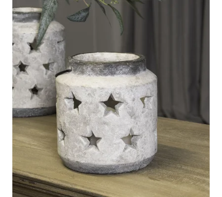 Bloomville Stone Star Lantern