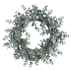 Large Frosted Candle Wreath