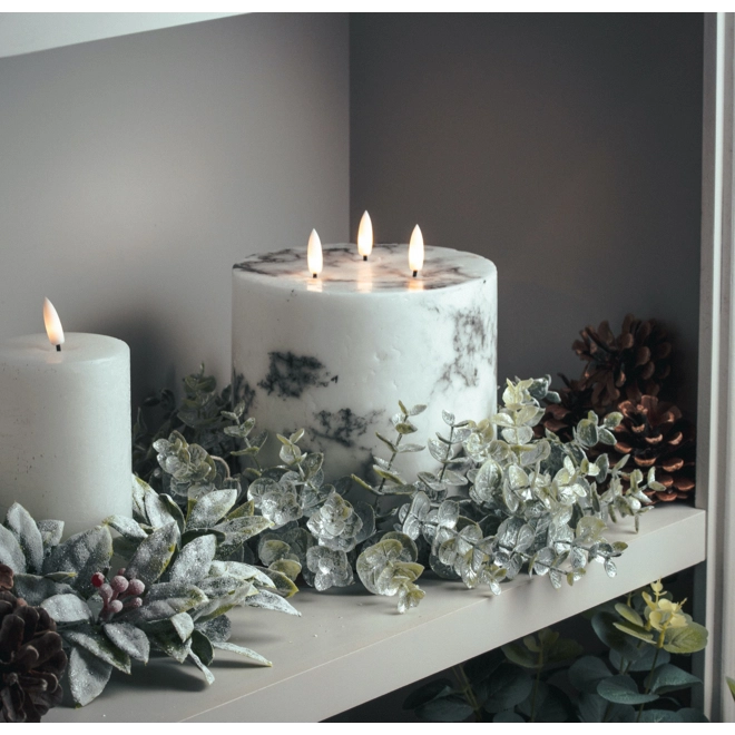Additional Image for Large Frosted Candle Wreath