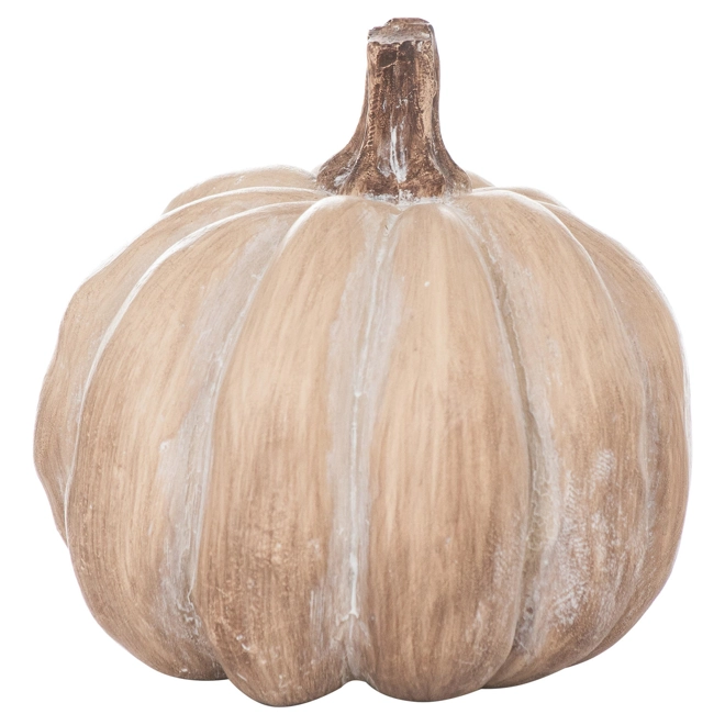product Image for Set Of Six Carved Wood Effect Pumpkins