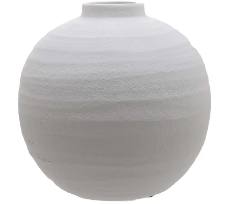 Tiber Matt White Ceramic Vase