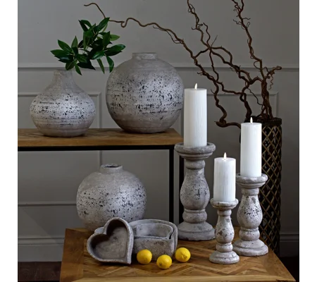 Set Of Three Large Stone Ceramic Dishes
