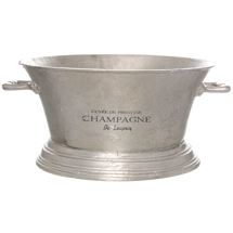 Large Antique Pewter Champag..