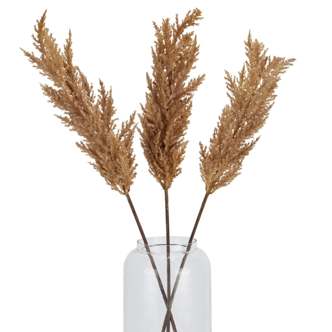 Additional Image for Taupe Faux Dried Pampas Grass Stem