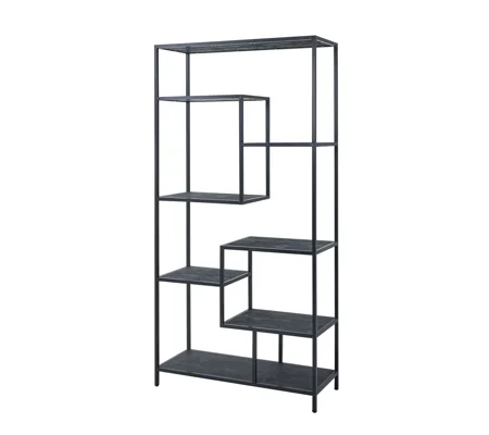 Large Black Multi Shelf Unit