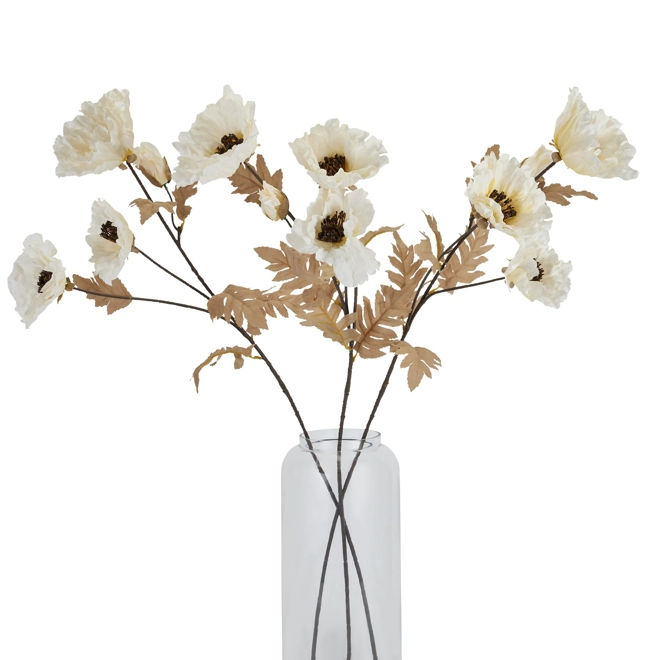 Additional Image for Large White Poppy Stem