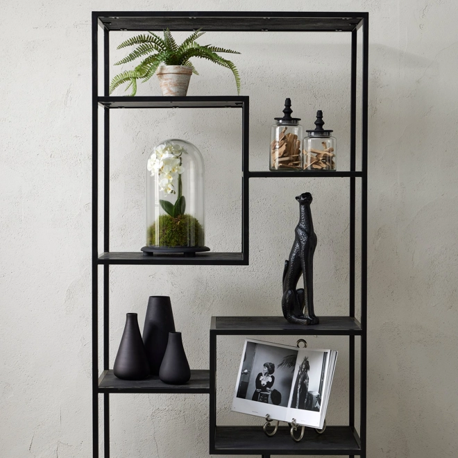 Additional Image for Black Tapered Tall Glass Vase