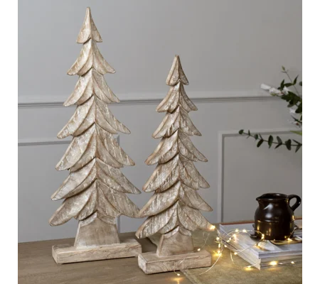Carved Wood Christmas Tree