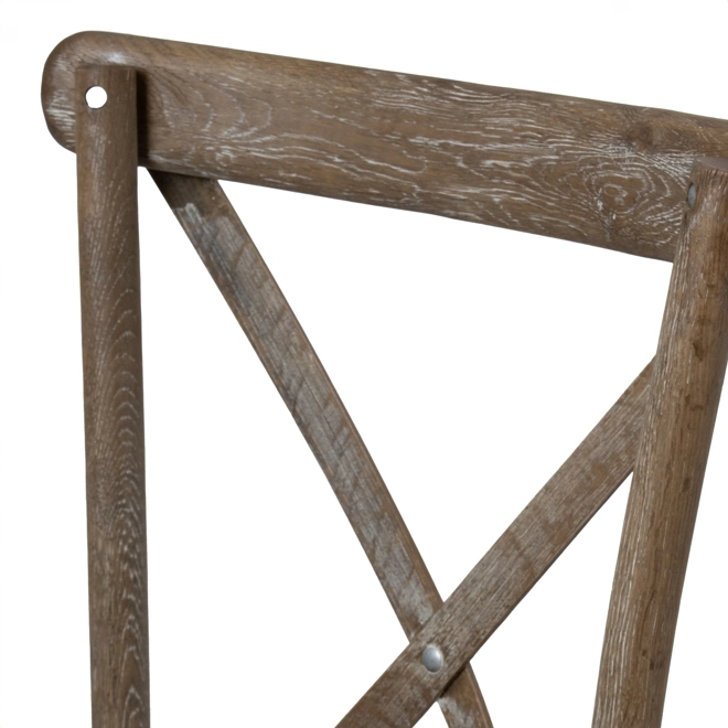 Additional Image for Light Oak Cross Back Dining Chair