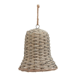 The Noel Collection Extra Large Wicker Bell Decoration