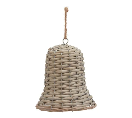 The Noel Collection Extra Large Wicker Bell Decoration