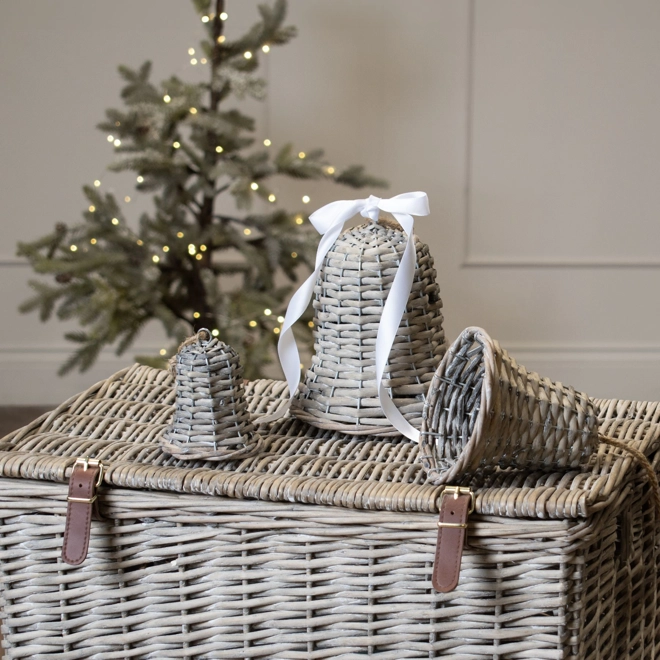 Additional Image for The Noel Collection Large Wicker Bell Decoration