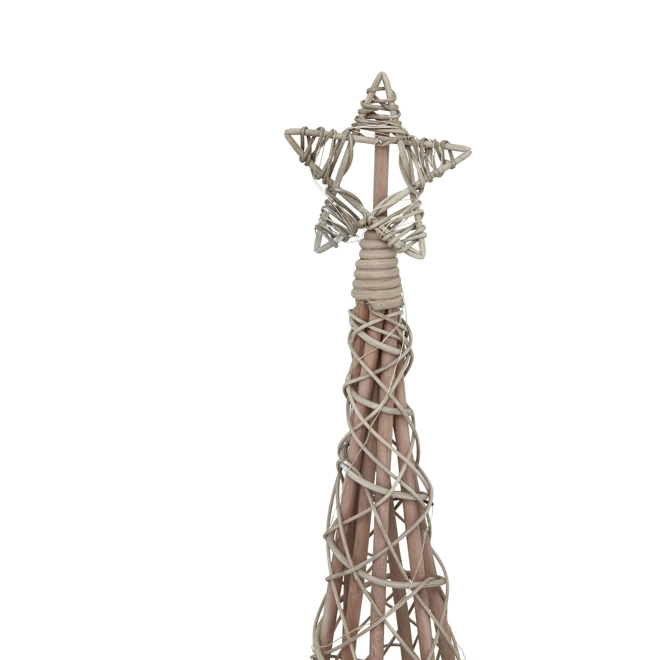 Additional Image for Large LED Wicker Christmas Tree 40L x 40W x 130H With Star