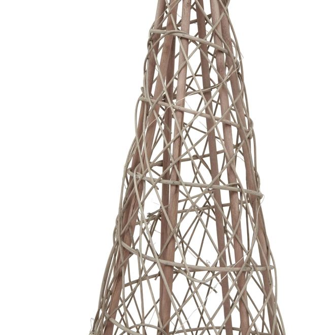 Additional Image for Large LED Wicker Christmas Tree 40L x 40W x 130H With Star