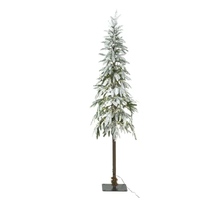 Large Snowy Woodland Pre-Lit 350 Led Christmas Tree 60L x 60W x 180H