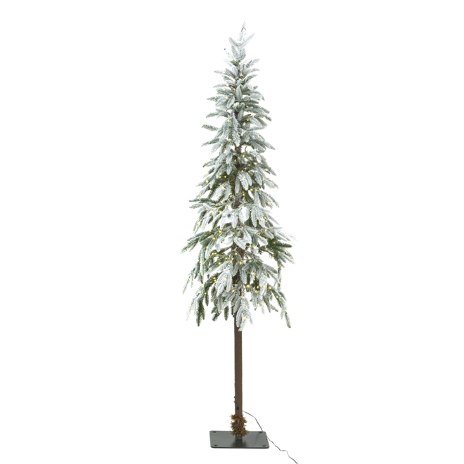product Image for Large Snowy Woodland Pre-Lit 350 Led Christmas Tree 60L x 60W x 180H