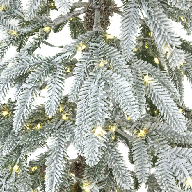 Additional Image for Large Snowy Woodland Pre-Lit 350 Led Christmas Tree 60L x 60W x 180H