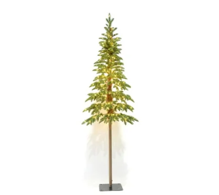 Large Green Woodland Pre-Lit 350 Led Christmas Tree 60L x 60W x 180H