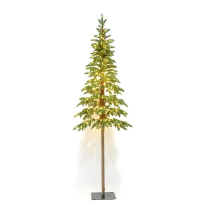 product Image for Large Green Woodland Pre-Lit 350 Led Christmas Tree  60L x 60W x 180H