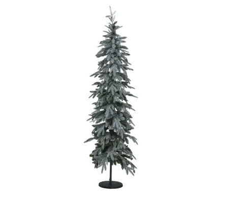 Slim Snowy Woodland Pre-Lit 200 Led Christmas Tree 91L x 91W x 210H