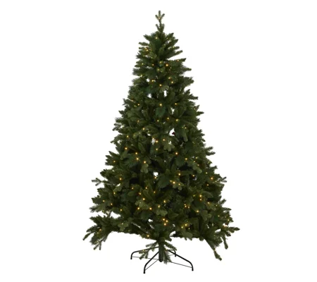 Green Forest Fir Pre-Lit 400L Led Christmas Tree 140L x 140W x 210H