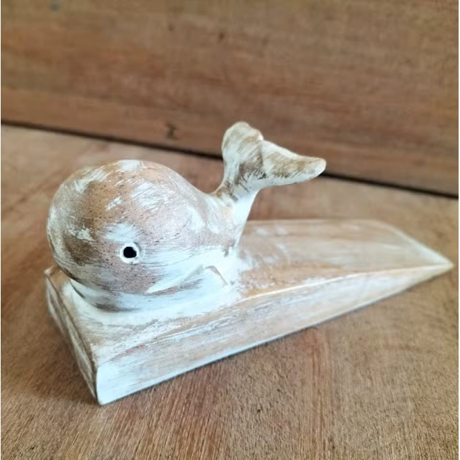 product Image for Hand carved Doorstop - Whale
