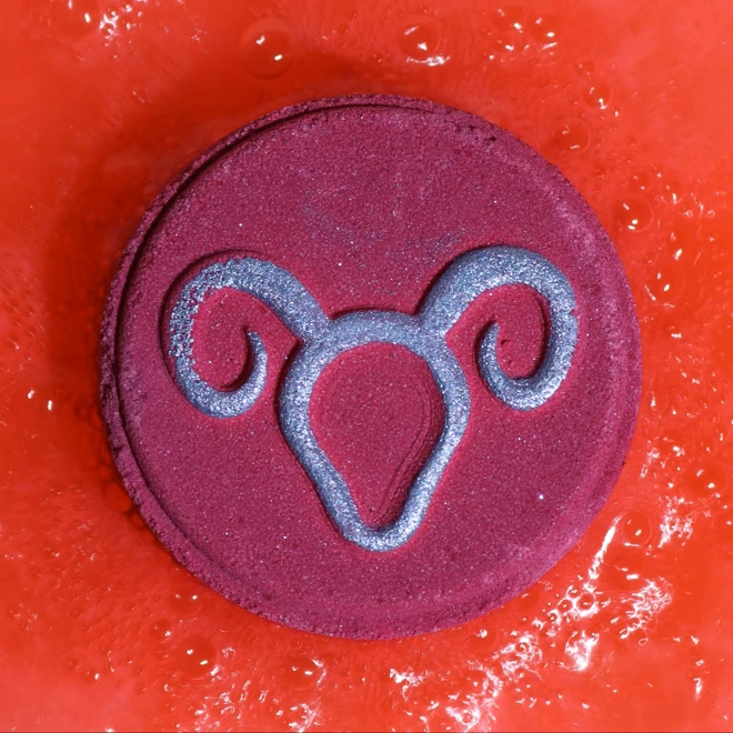 Additional Image for Set of Zodiac Bath Fizzers with Horoscope - Aries