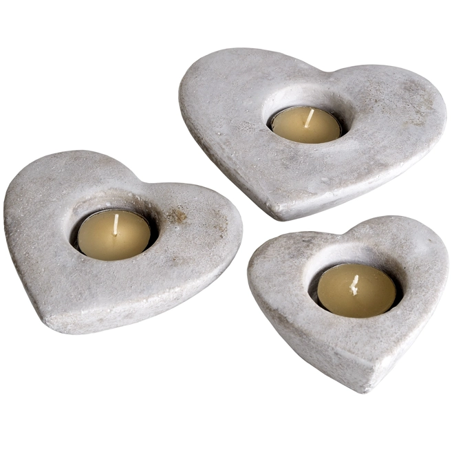 product Image for Set Of Three Heart Tea Light Holders