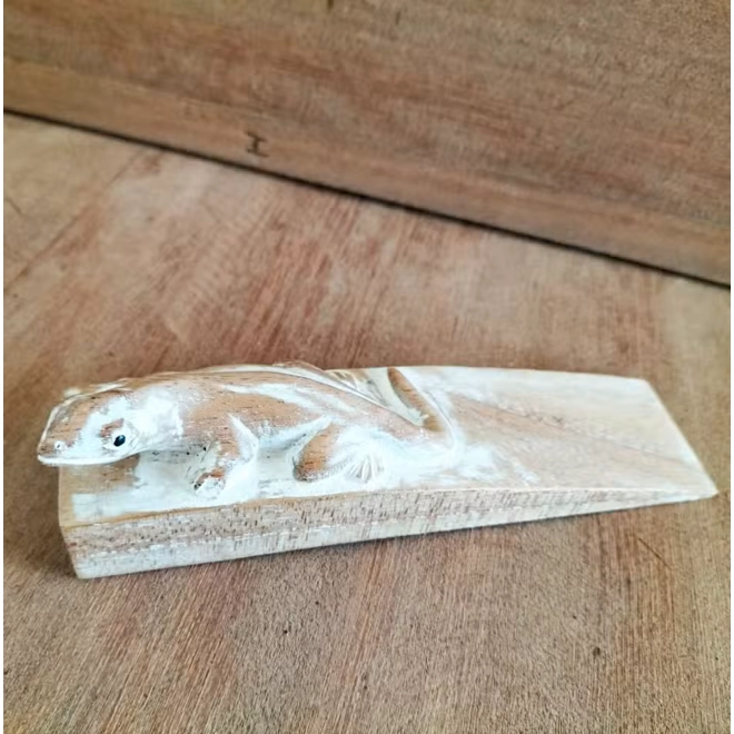 product Image for Hand carved Doorstop - Gecko